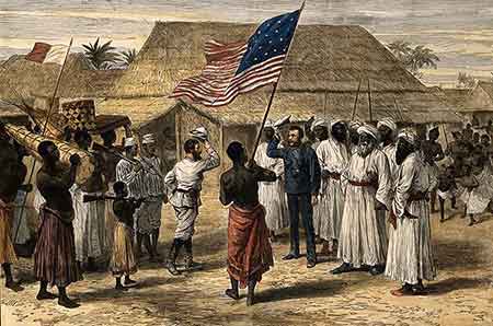 Sir Henry Morton Stanley and Dr David Livingstone Meeting